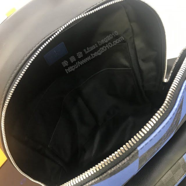 lv新款包包 路易威登Josh雙肩包 lv漸變大格男士後背包 N40402  ydh3845